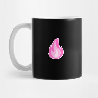 Fire Heart - Black and Pink Mug